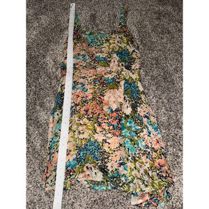 Women's Lucca Couture Floral Dress Green/Pink Size L​